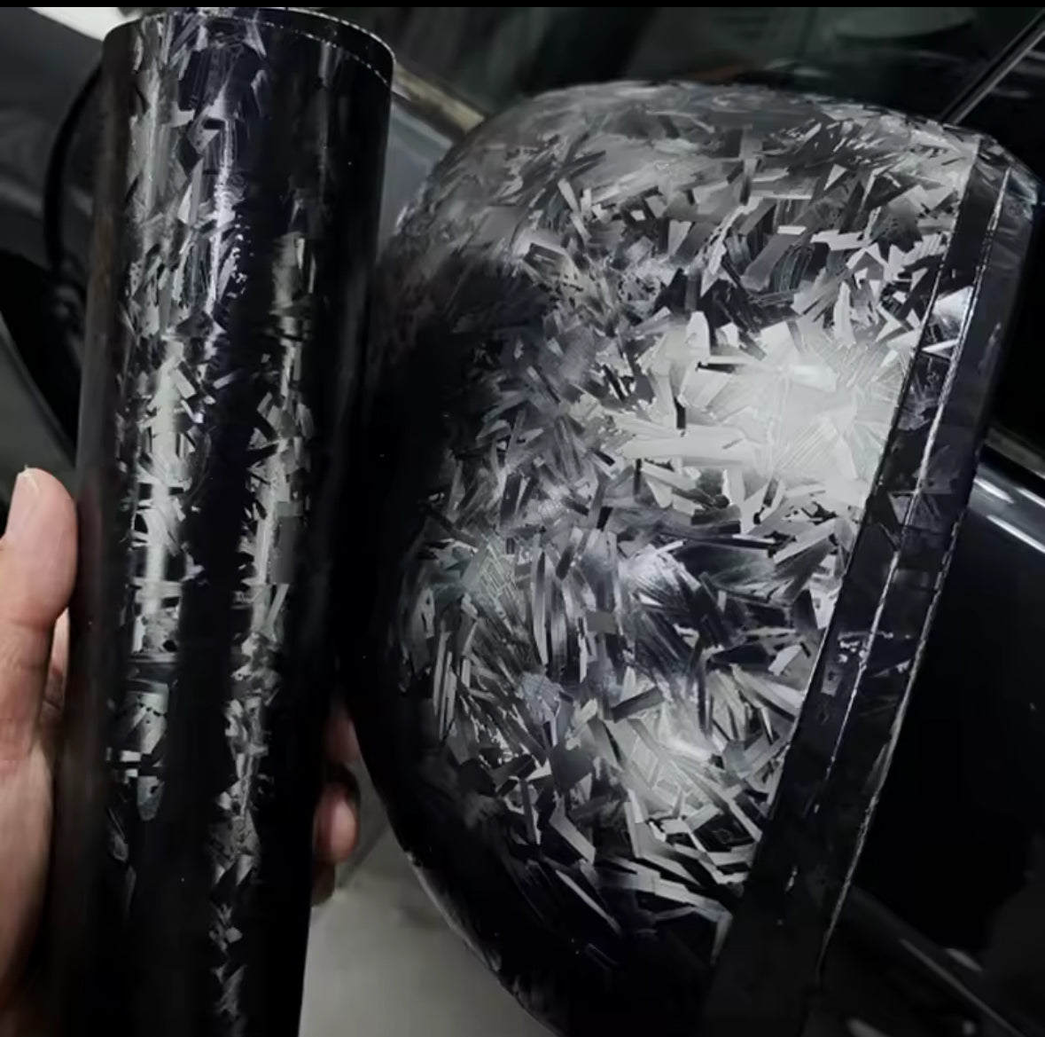 Forged carbon fiber wrap