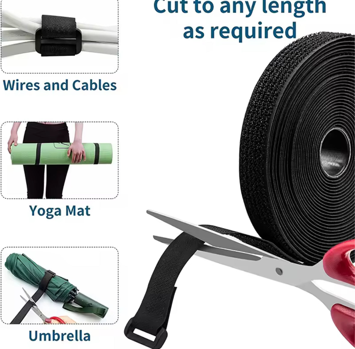 Velcro adjustable battery strap